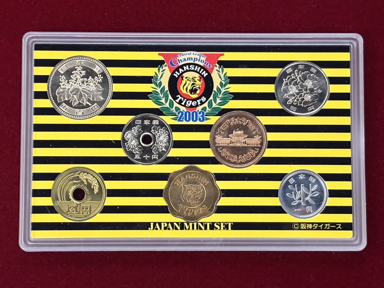 [Japan] 2003 Central League Championship Commemorative Hanshin Tigers Coin Set of 6, 2003 [C-0000392]