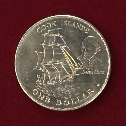 【ニュージーランド】1ドル 白銅貨 1970［C-0000537］