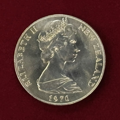 【ニュージーランド】1ドル 白銅貨 1970［C-0000537］