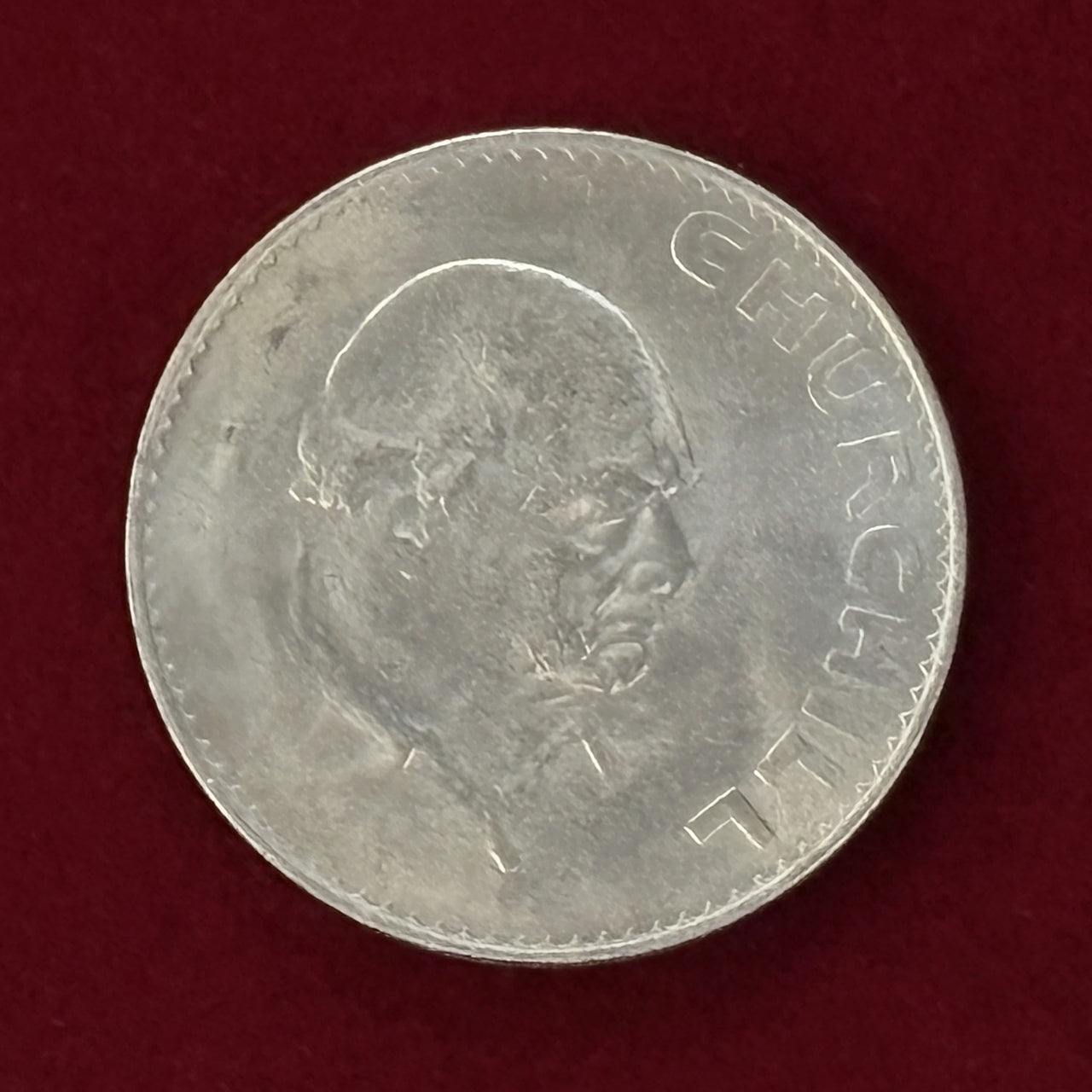[UK] Winston Churchill 1 Crown Cupronickel Coin 1965 [C-0000580]