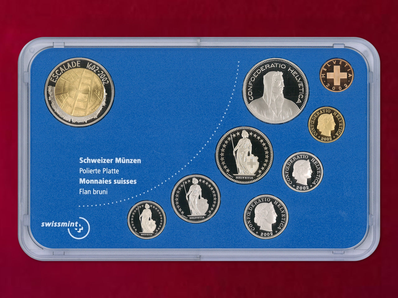 [Switzerland] Proof Set 9 sheets 2002 [C-0000253]