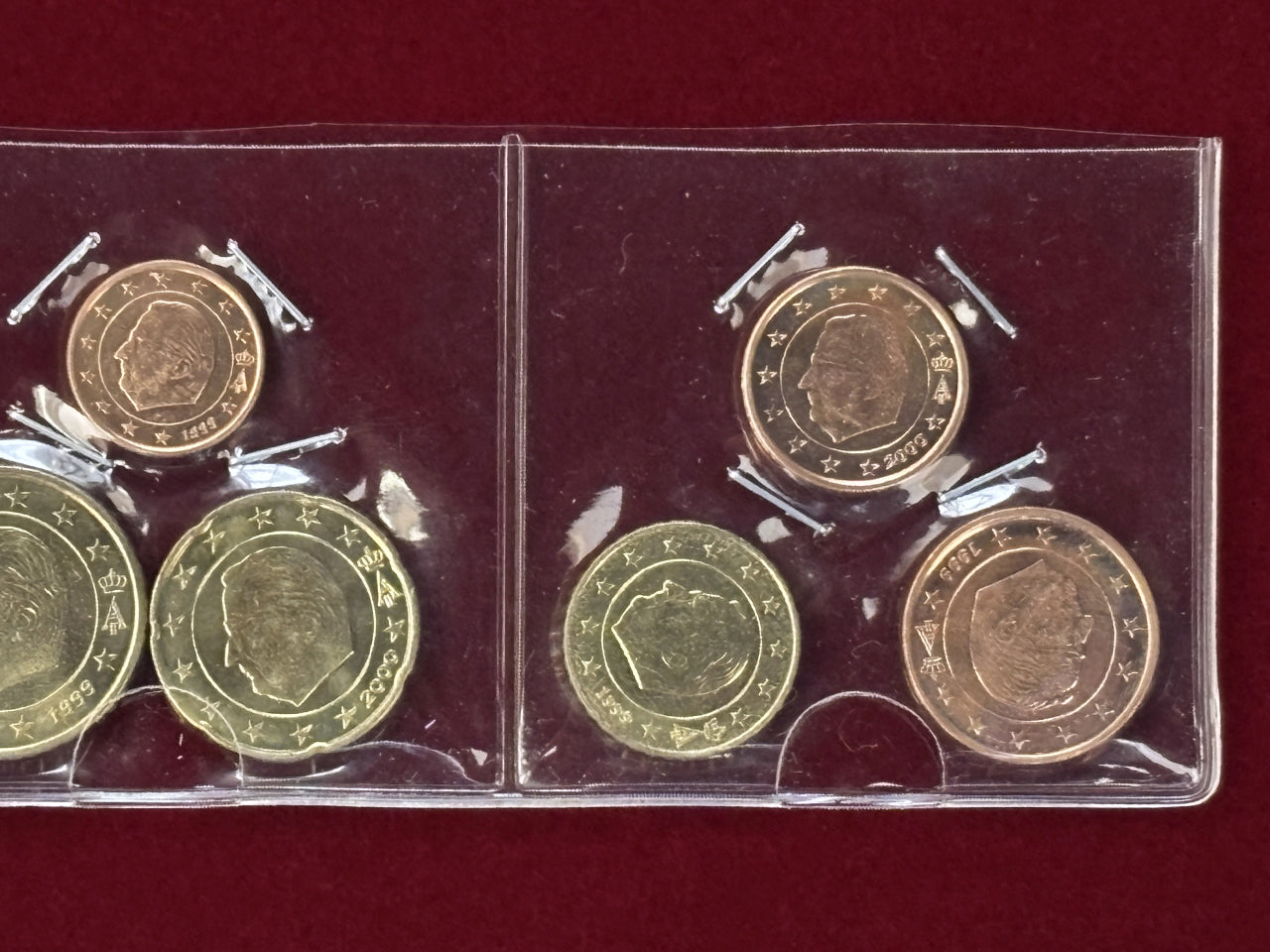 Belgium Euro Coin Set of 8, 1999-2000 [C-0000627]