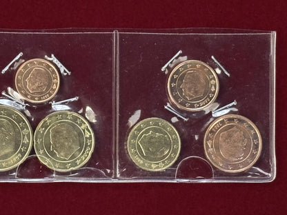 Belgium Euro Coin Set of 8, 1999-2000 [C-0000627]