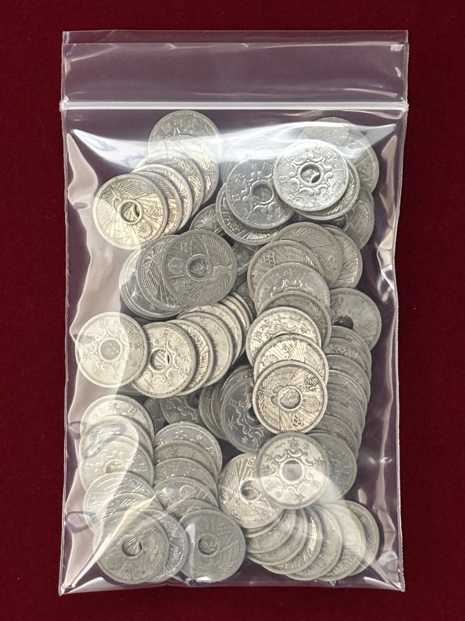 【日本】5銭 ニッケル貨 100枚セット 昭和9-12(1934-1937)［C-0000630］