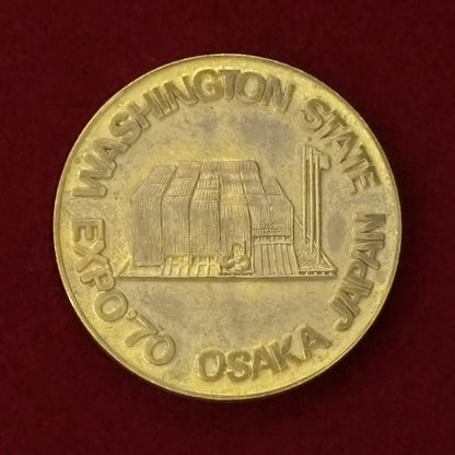 【日本】日本万国博覧会 ワシントン州館メダル 昭和45(1970)［C-0000643］