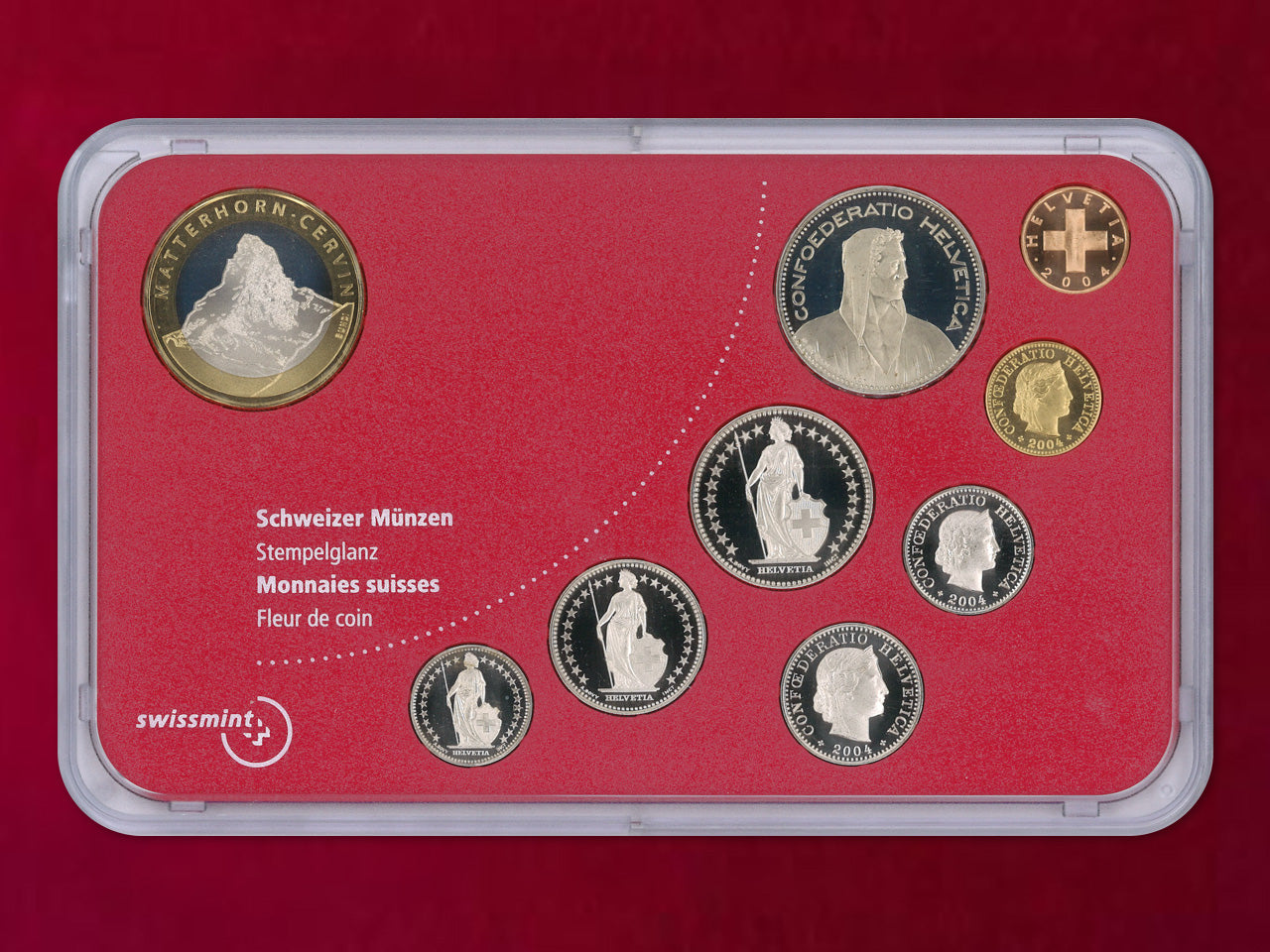 [Switzerland] Mint Set 9 Pieces 2004 [C-0000248]