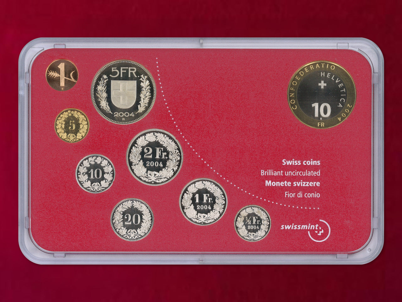 [Switzerland] Mint Set 9 Pieces 2004 [C-0000248]