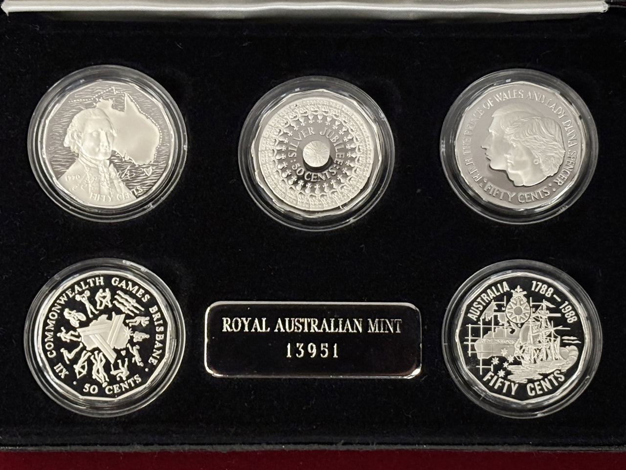 【オーストラリア】プルーフセット 5枚組 1989［C-0000655］