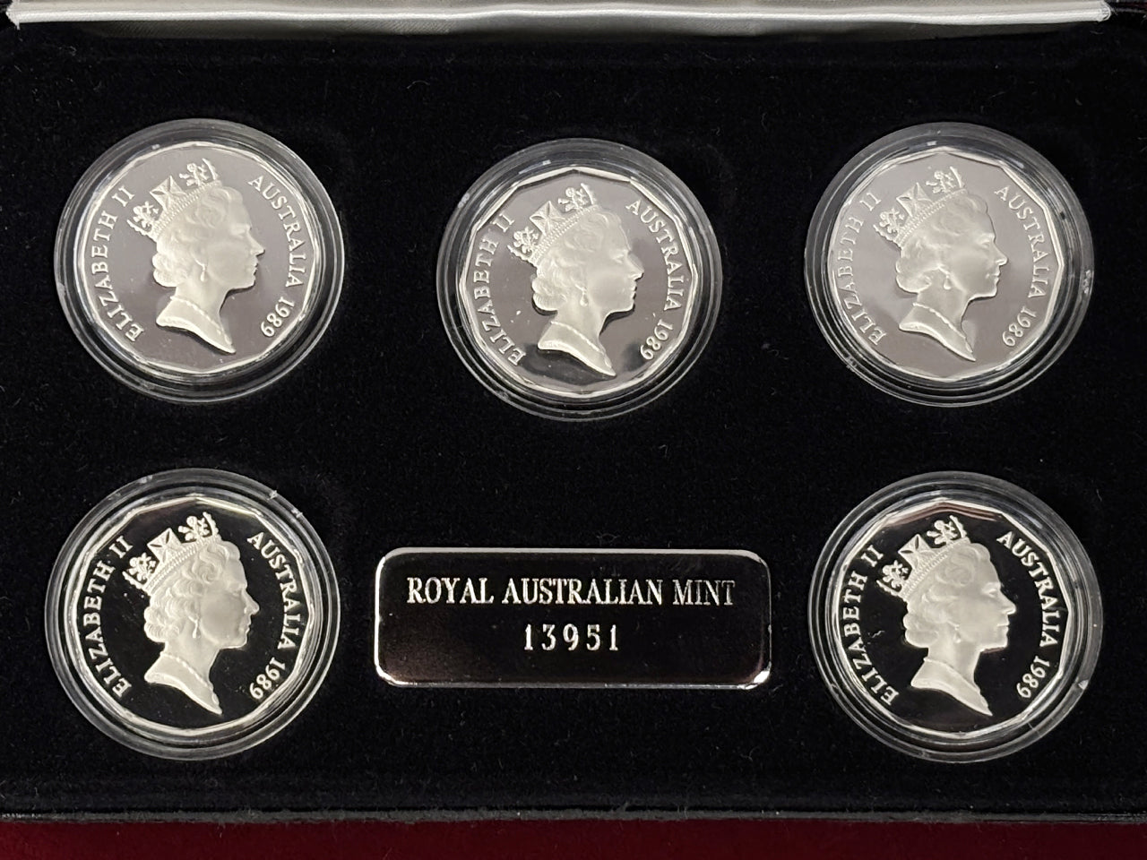 【オーストラリア】プルーフセット 5枚組 1989［C-0000655］