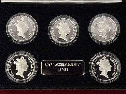 【オーストラリア】プルーフセット 5枚組 1989［C-0000655］