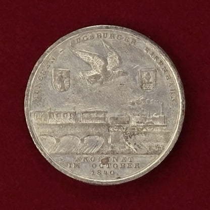 【ドイツ・バイエルン】ホワイトメタル製メダル 1840［C-0000660］