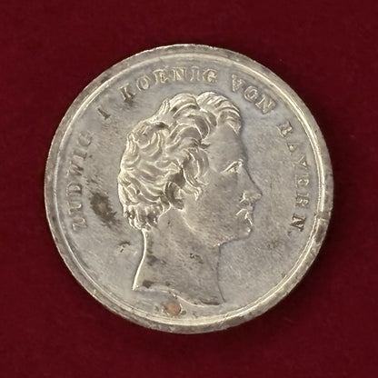 【ドイツ・バイエルン】ホワイトメタル製メダル 1840［C-0000660］