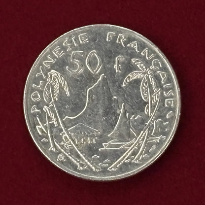 [French Polynesia] 50 Franc Nickel Coin 1982 [C-0000669]