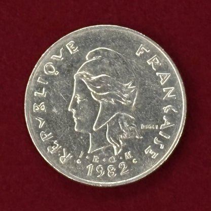 [French Polynesia] 50 Franc Nickel Coin 1982 [C-0000669]