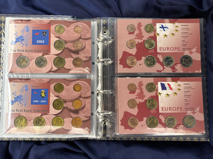 [EU 12 Countries] The First Euro Coin Set, 96 Coins, 2002 [C-0000675]