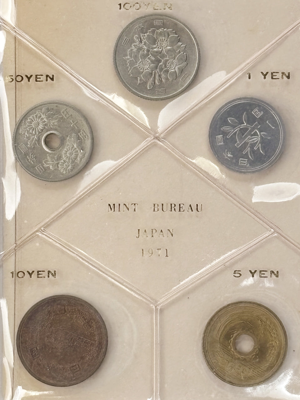 【日本】ミントセット 通常 5枚組 昭和46(1971)［C-0000699］