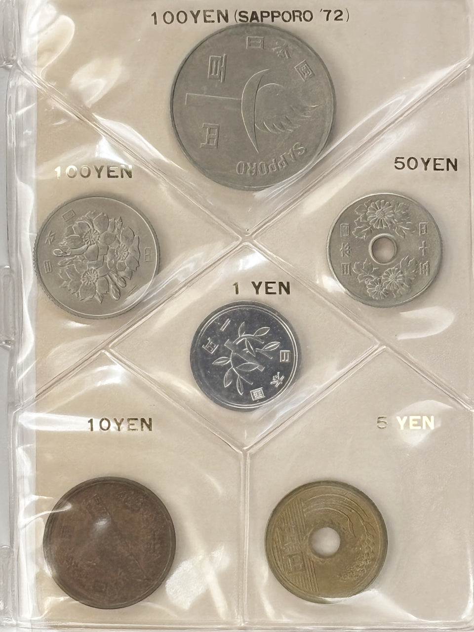 【日本】ミントセット 札幌入 6枚組 昭和47(1972)［C-0000700］