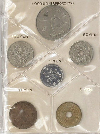 【日本】ミントセット 札幌入 6枚組 昭和47(1972)［C-0000700］