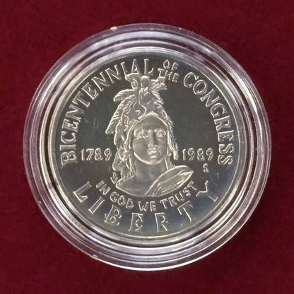 [USA] Congress Bicentennial Coin Set (2 Coins) 1989 [C-0000702]