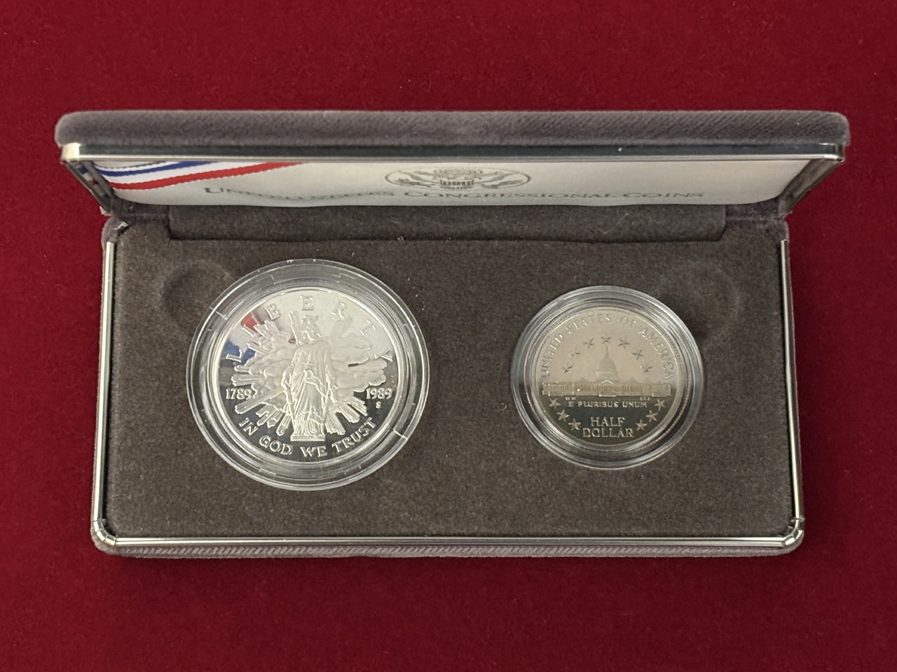 [USA] Congress Bicentennial Coin Set (2 Coins) 1989 [C-0000702]