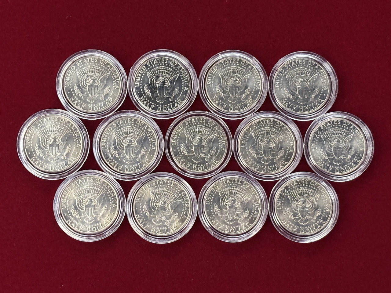 [USA] Color Print 50-Cent Cupronickel Coin, Set of 13 [C-0000703]