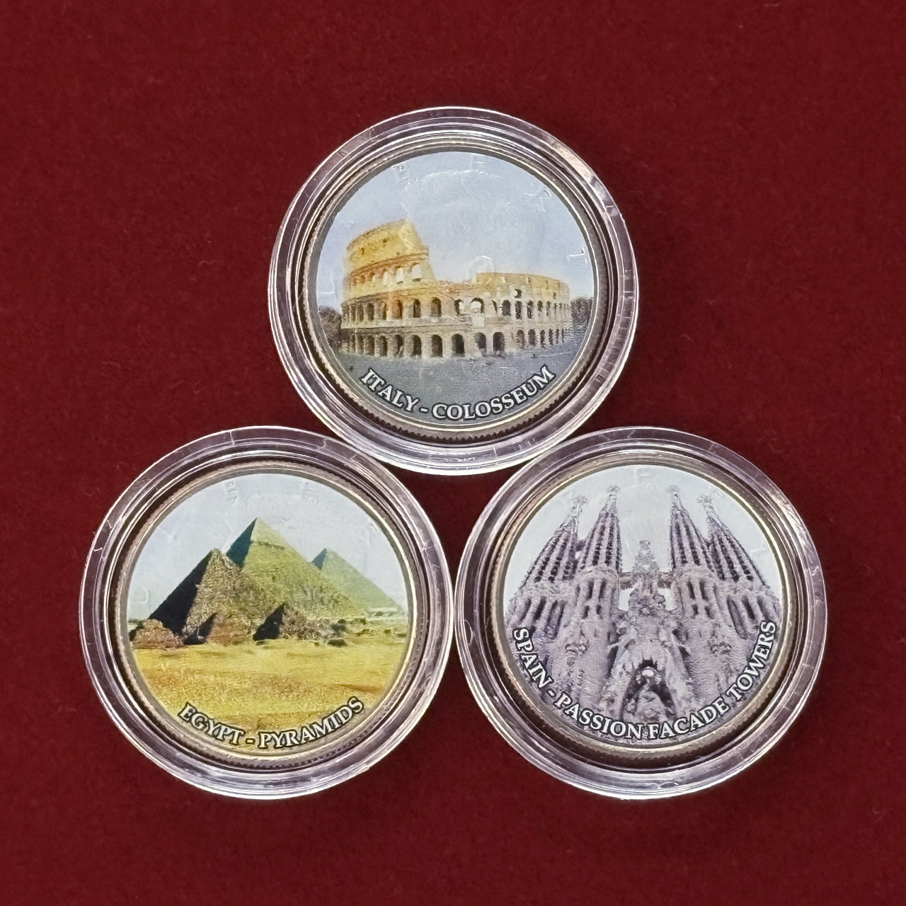 [USA] Color Print 50-Cent Cupronickel Coin, Set of 13 [C-0000703]