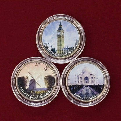 [USA] Color Print 50-Cent Cupronickel Coin, Set of 13 [C-0000703]