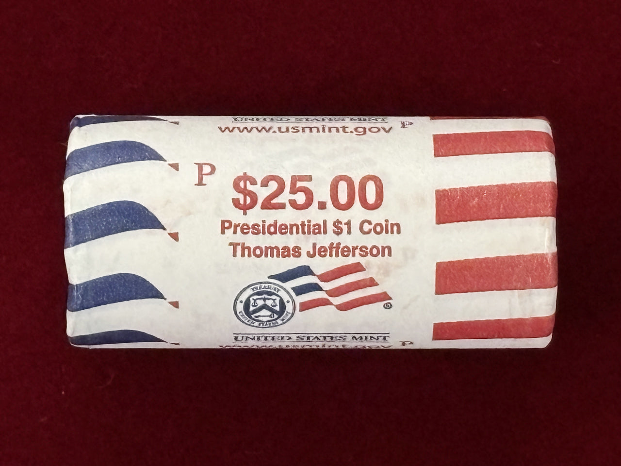 [USA] One Dollar Roll, 2nd President John Adams, 2007D [C-0000584]