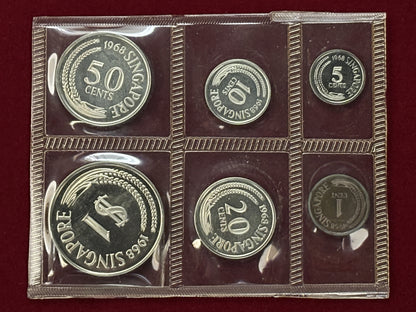 [Singapore] Proof Set of 6, 1968 [C-0000708]