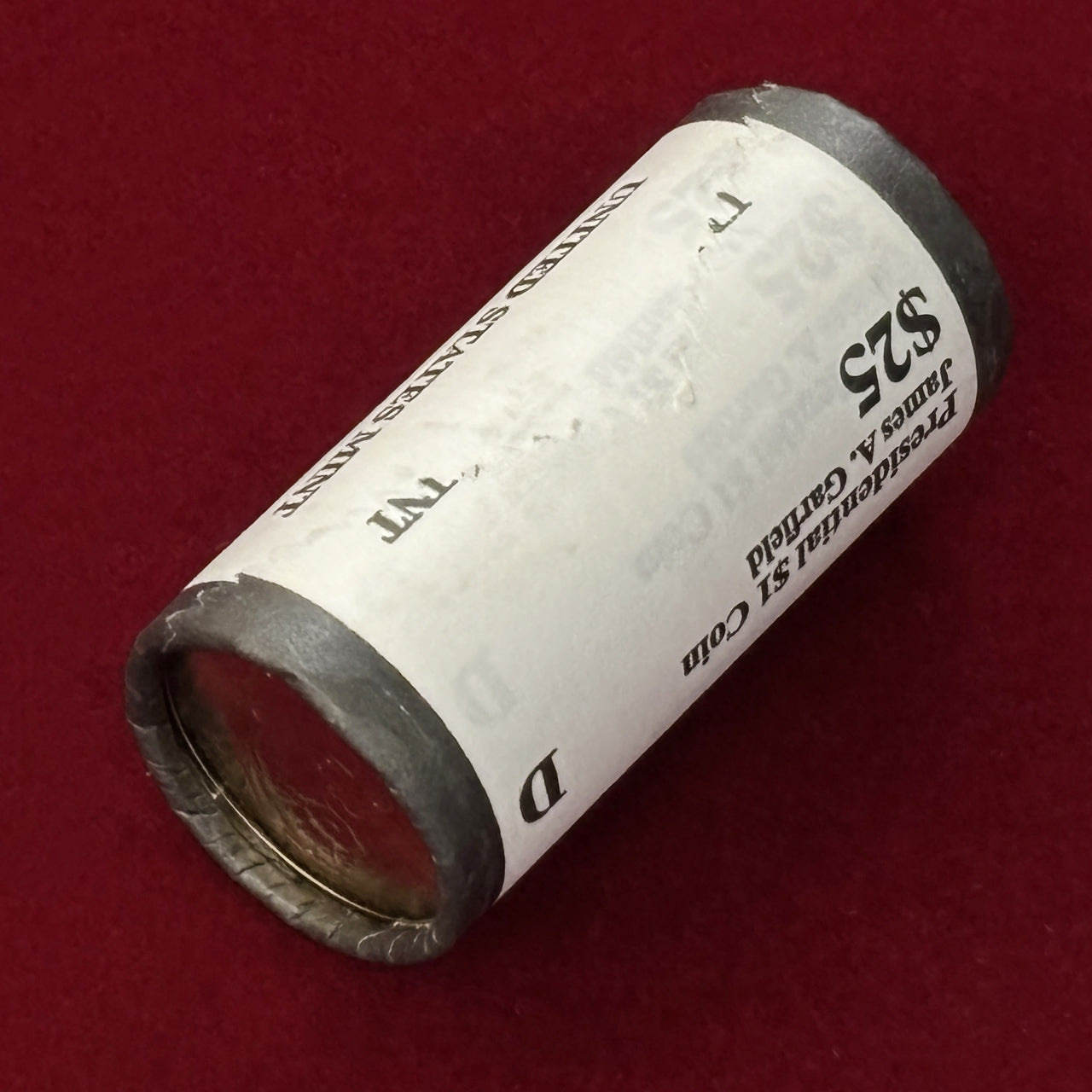 【アメリカ】1ドル ロール 第20代大統領 ジェイムズ・エイブラム・ガーフィールド 2011D［C-0000720］