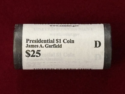 【アメリカ】1ドル ロール 第20代大統領 ジェイムズ・エイブラム・ガーフィールド 2011D［C-0000720］