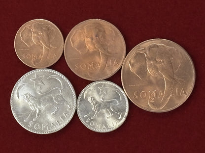【ソマリア】コインセット 5枚組 1950［C-0000726］