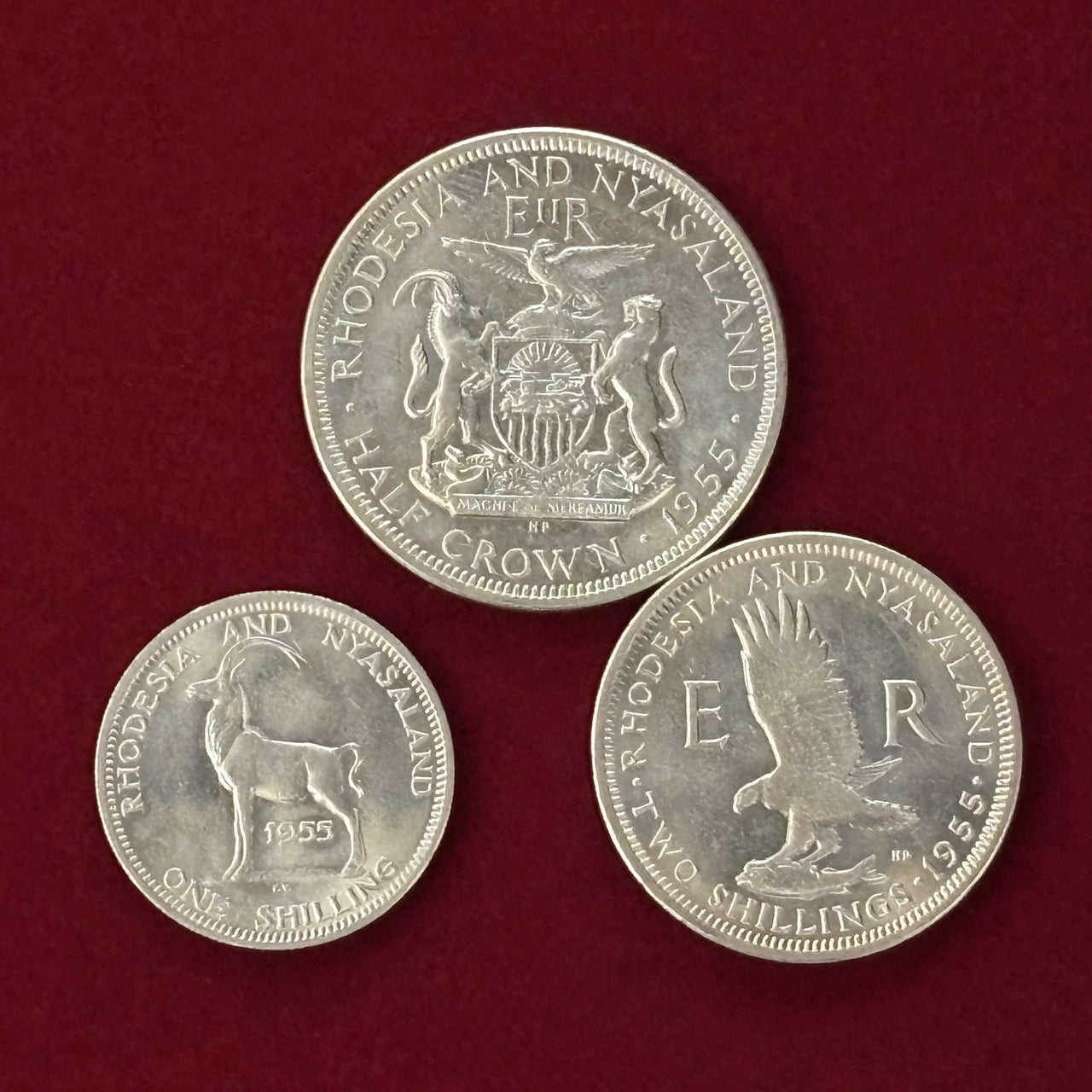 [Federation of Rhodesia and Nysayaland] Coin Set of 7, 1955 [C-0000727]