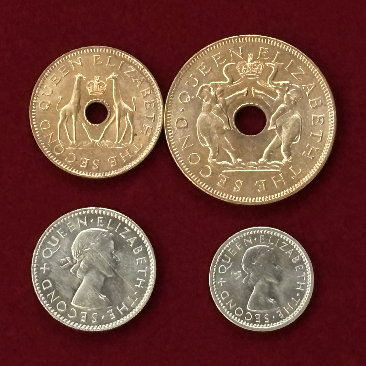 [Federation of Rhodesia and Nysayaland] Coin Set of 7, 1955 [C-0000727]