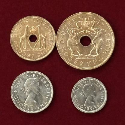 [Federation of Rhodesia and Nysayaland] Coin Set of 7, 1955 [C-0000727]