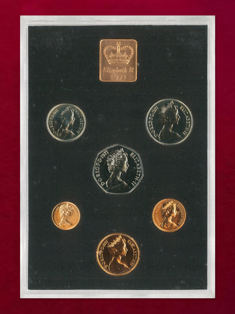 【イギリス】コインセット 6枚組 1971［C-0000729］