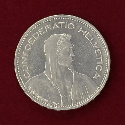 【スイス】5フラン 白銅貨［C-0000735］