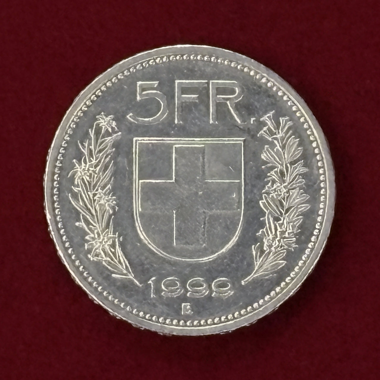 【スイス】5フラン 白銅貨［C-0000735］