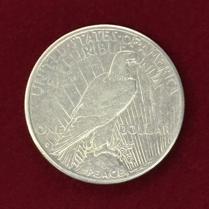 [USA] 1 Dollar Silver Coin Peace Dollar 1920s [C-0000736]