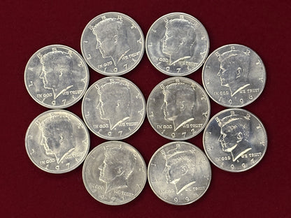 【アメリカ】ケネディ 1/2ドル 白銅貨 10枚組［C-0000738］