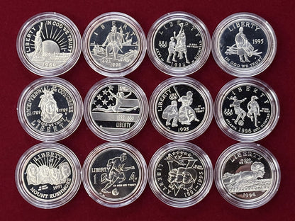 【アメリカ】1/2ドル 記念白銅貨 プルーフ 12枚組［C-0000741］