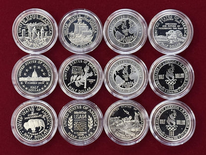 【アメリカ】1/2ドル 記念白銅貨 プルーフ 12枚組［C-0000741］
