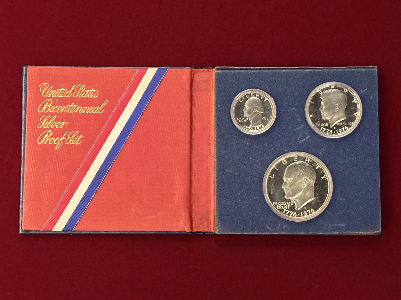 アメリカ】アメリカ独立200周年記念 プルーフセット 3枚組 1976［C