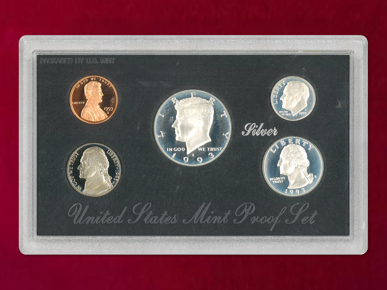 【アメリカ】シルバープルーフセット 5枚組 1993［C-0000764］