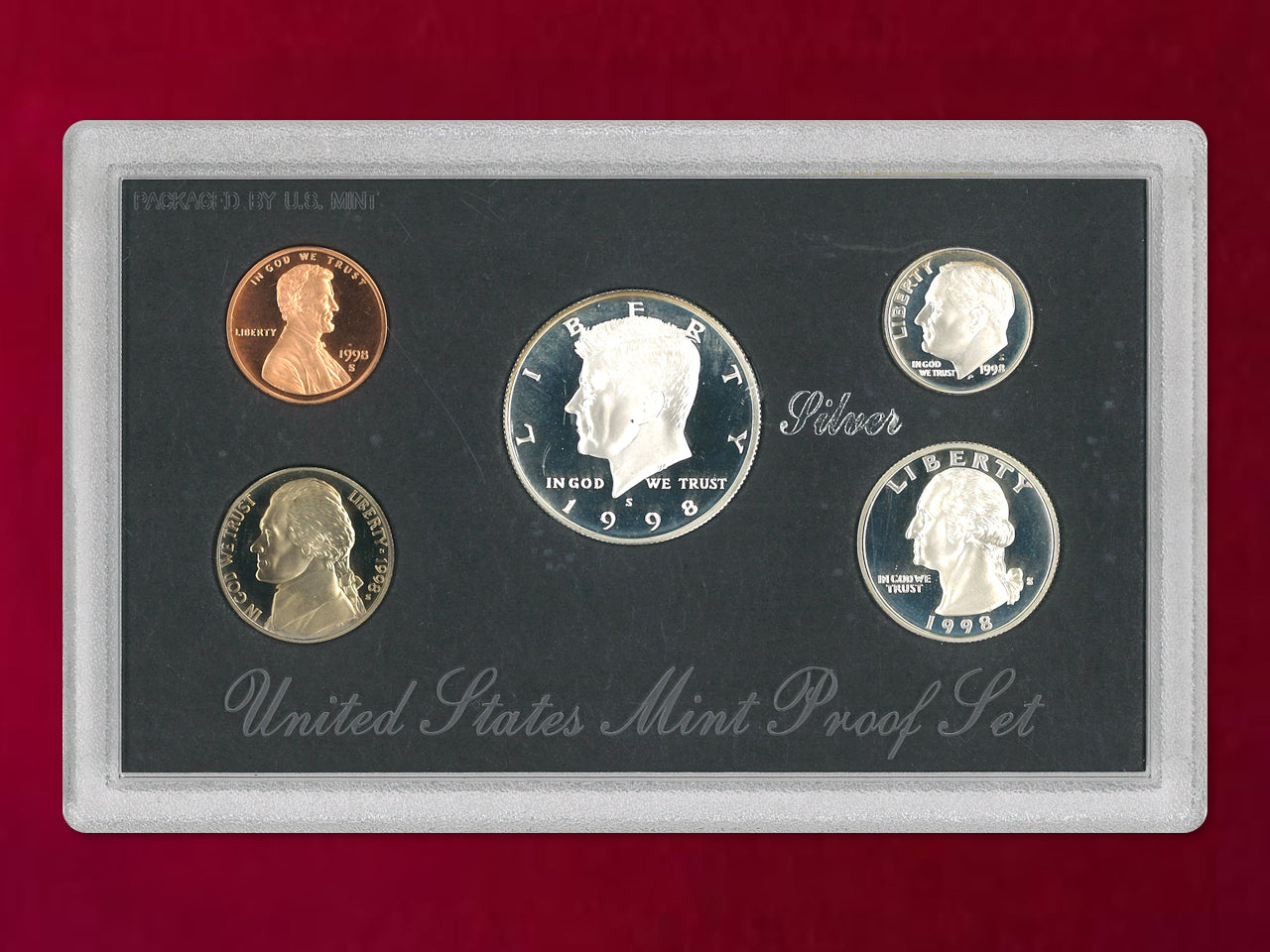 【アメリカ】シルバープルーフセット 5枚組 1998［C-0000765］