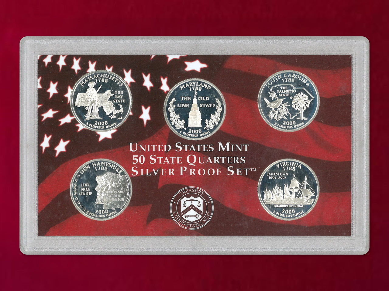【アメリカ】シルバープルーフセット 10枚組 2000［C-0000766］