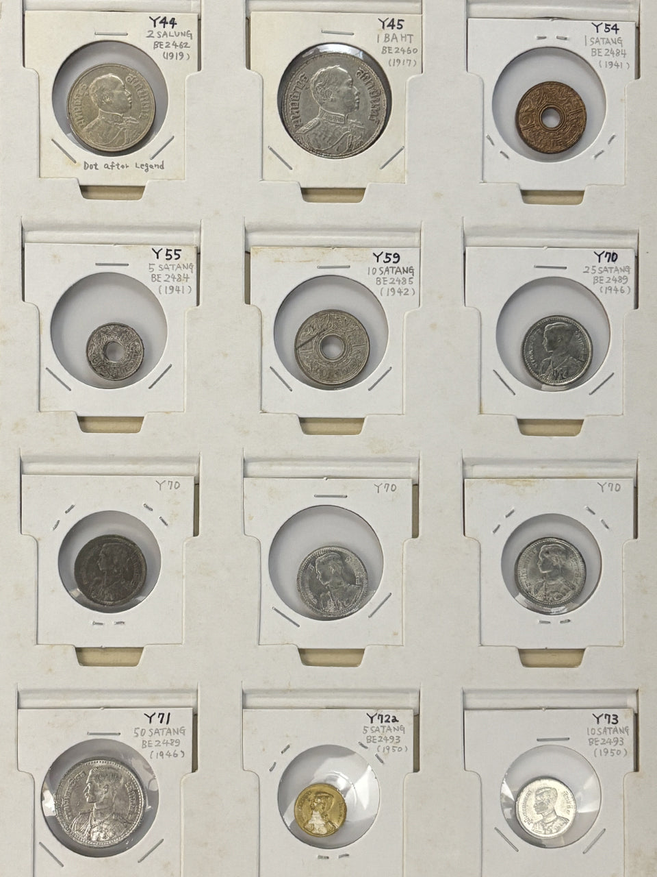 【タイ】コインコレクション 54枚組［C-0000769］