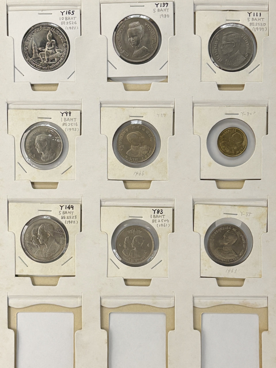 【タイ】コインコレクション 54枚組［C-0000769］