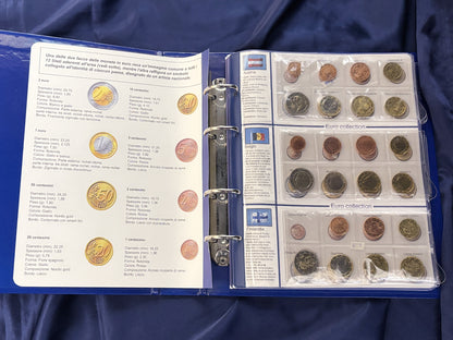 [EU 12 Countries] The First Euro Coin Set, 96 Coins, 2002 [C-0000675]
