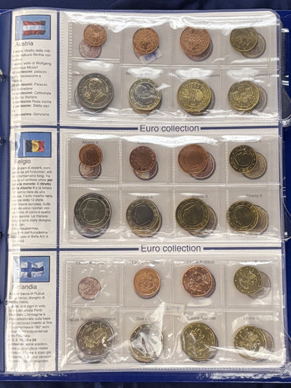 [EU 12 Countries] The First Euro Coin Set, 96 Coins, 2002 [C-0000675]